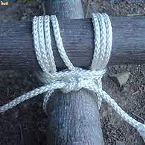 BricoLoco.com Cuerda driza Nylon Trenzada. SOGA Fibra sintética de Nylon. Cabo Amarre, Agricultura, ganadería, construcción, decoración, Crossfit. Alta Resistencia. (10, Ø 12 mm.)