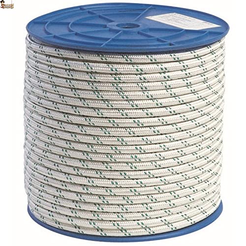 BricoLoco.com Cuerda driza Nylon Trenzada. SOGA Fibra sintética de Nylon. Cabo Amarre, Agricultura, ganadería, construcción, decoración, Crossfit. Alta Resistencia. (10, Ø 12 mm.)