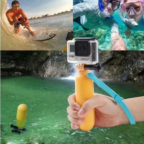 Bright® Flotador Grib con correa de muñeca para cámara Gopro Hero 1 2 3