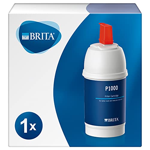 BRITA P1000 - Filtro de Agua para grifo con recambios para 12 meses de agua filtrada, 1 cartucho