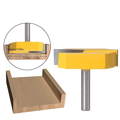 Broca Fresadora Mesa de Madera Limpieza de la Superficie Inferior Ranurado Cepillado Fresadora Fresa 8x57 mm