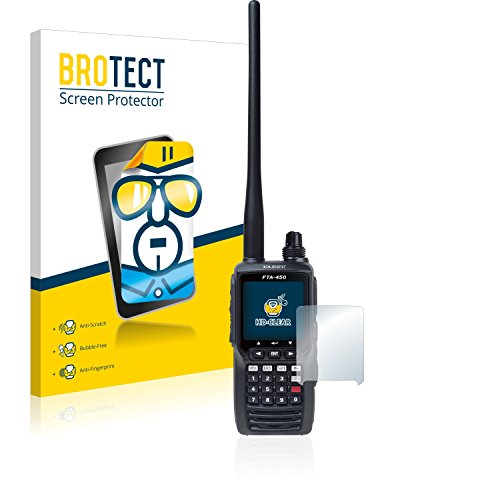 BROTECT Protector Pantalla Compatible con Yaesu FTA-450 Protector Transparente (2 Unidades) Anti-Huellas