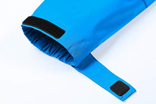 Bruce Lin Chaqueta Impermeable para Hombre,Rompevientos Chubasqueros Al Aire Libre Senderismo Camping Pesca Caza de Trabajo Chaqueta con Capucha (S, Azul 01)