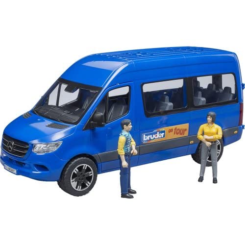 Bruder MB Sprinter Transfer 02670 - Juego de 2 Figuras y vehículo