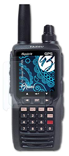 Bruni Película Protectora Compatible con Yaesu FTA-750L Protector Película, Claro Lámina Protectora (2X)