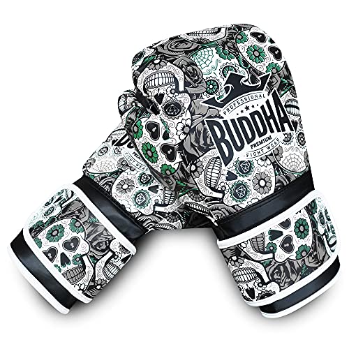 Buddha Fight Wear Guantes de Boxeo Mexican Premium Negros