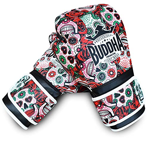 Buddha Fight Wear Guantes de Boxeo Mexican Premium Rojos