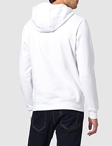 Build Your Brand Basic Hoody Sudadera con Capucha, Blanco, M para Hombre