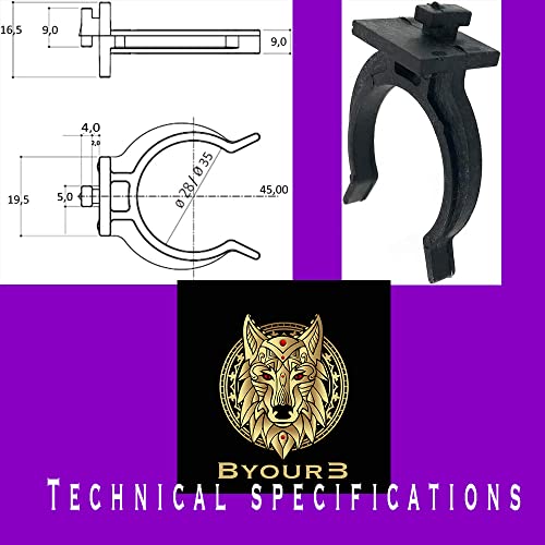 Byour3®️ Ganchos Para Zócalo Cocina En Abs Universal Resistentes Gancho De Plástico Clip De Fijación Montaje Fácil Pinza Soportes Patas Pie Muebles Placa Listón Zocalos - 12 Unidades