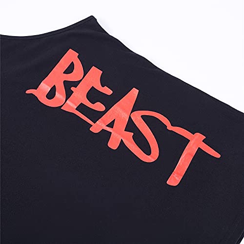 Cabeen Beast Camisetas sin Mangas Elástica de Fitness Hombre Deportiva Culturismo Tank Top Chaleco