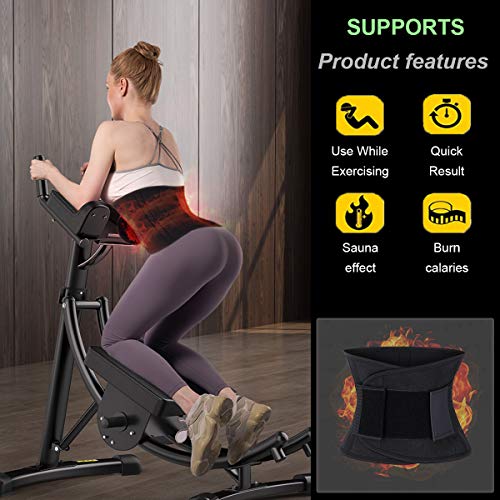 Cabeen Faja Reductora Adelgazante Mujer y Hombre，Faja para Gimnasio，Cinturón Lumbar Abdominal Adjustable para Sudar y Hacer Deporte,Fitness y Proteger los lumbares