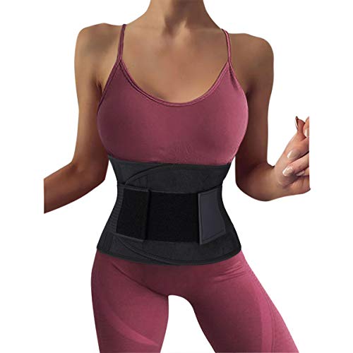 Cabeen Faja Reductora Adelgazante Mujer y Hombre，Faja para Gimnasio，Cinturón Lumbar Abdominal Adjustable para Sudar y Hacer Deporte,Fitness y Proteger los lumbares