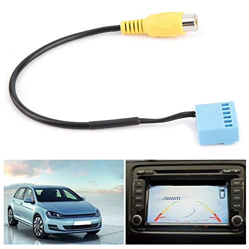 Cable Adaptador de cámara de visión Trasera de Coche Cable de vídeo de cámara de Respaldo de visión Trasera Cable de grabadora de Coche inversa Extensión para Vi Jetta 5 6 MK5 MK6 Passat B6 Toura