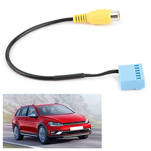 Cable Adaptador de cámara de visión Trasera de Coche Cable de vídeo de cámara de Respaldo de visión Trasera Cable de grabadora de Coche inversa Extensión para Vi Jetta 5 6 MK5 MK6 Passat B6 Toura