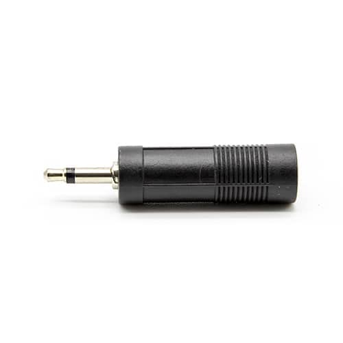 CABLEPELADO Adaptador Audio Mono Jack 6.35/H-Jack 3.5/M Negro