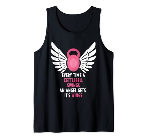 Cada vez que una pesa rusa se balancea un ángel consigue sus alas Camiseta sin Mangas