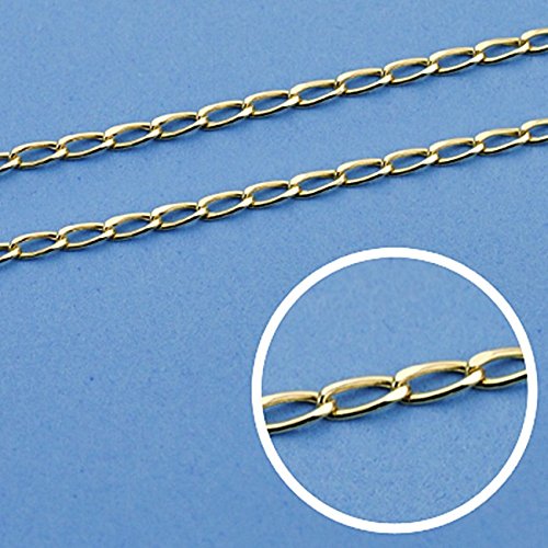 Cadena oro 18k bilbao 50 cm hueca 1,5 mm. 2.15 gr. [9647]