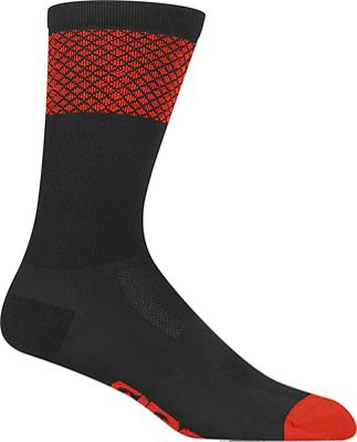 Calcetines altos Giro Comp Racer - Black-Bright Red, Black-Bright Red