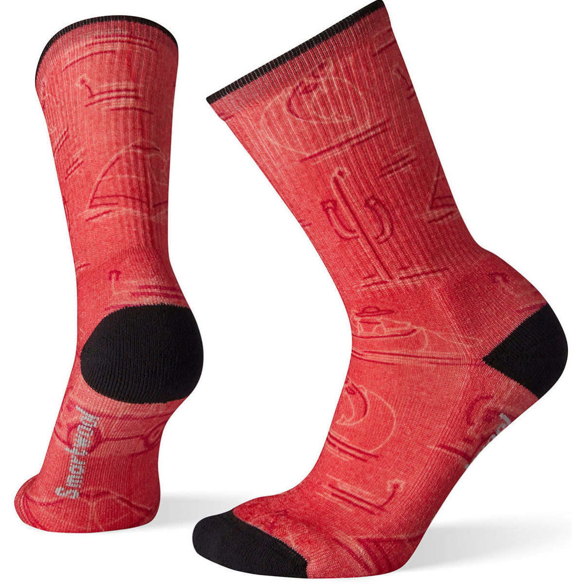 Calcetines deportivos con estampado Smartwool Hike Light Down the River para mujer - Calcetines