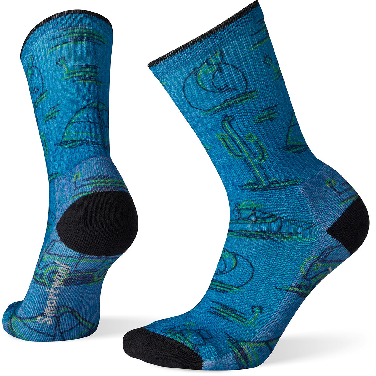 Calcetines deportivos con estampado Smartwool Hike Light Down the River para mujer - Calcetines