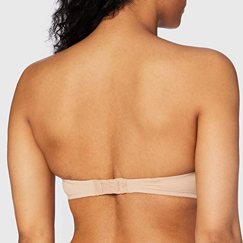 Calvin Klein Strapless Bra-Perfectly Fit Flex Sujetador, Beige (Sand Dune), 36B para Mujer