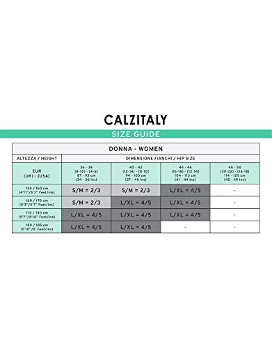 CALZITALY Medias de Rejilla con Costura Posterior| Medias Sexys | Naturales, Negras | Calcetería Italiana | (S/M, Negro)