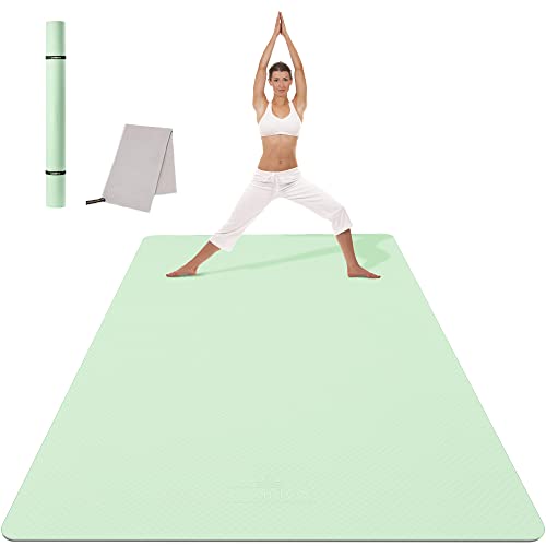 CAMBIVO Esterilla Deporte Grande, Esterilla Yoga 122cm Ancho, Colchoneta Gimnasia, Esterilla Fitness, Yoga Mat para Ejercicio en Casa, Gimnasio, Pilates, Gym