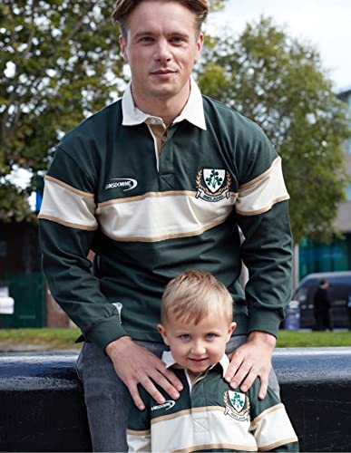 Camisa para Hombre del Trébol De Rugby De Manga Larga (Grande)