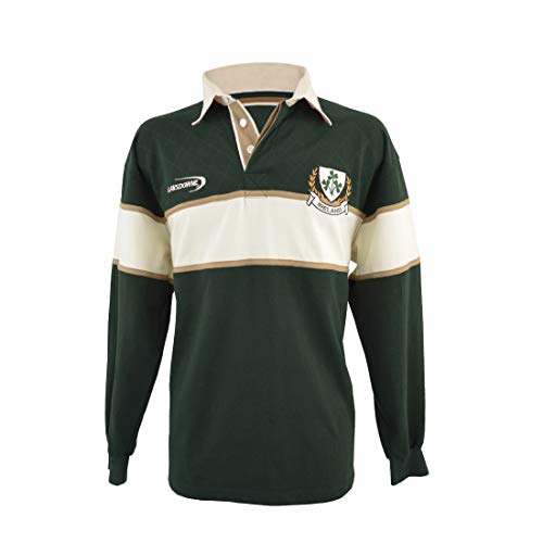 Camisa para Hombre del Trébol De Rugby De Manga Larga (Grande)