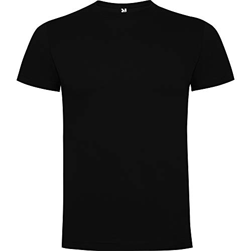 Camiseta Personalizada Hombre · Manga Corta · 100% Algodón · Impresión Directa (DTG) Impresión (Negro, L)