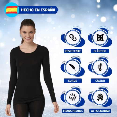 Camiseta Termica Mujer - Camiseta Manga Larga - Ropa Termica - Interior Invierno - Camiseta Invierno Mujer - Camiseta Termica - Camiseta Termica Invierno - Ropa Termica Invierno