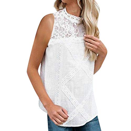 Camisetas Mujer Dia de la Mujer Verano Patchwork De Encaje Casual Ahuecar Volantes Manga Corta Suéter De Cuello De Tortuga Linda Blusa Floral Camiseta Blanca para Mujer Hanyixue