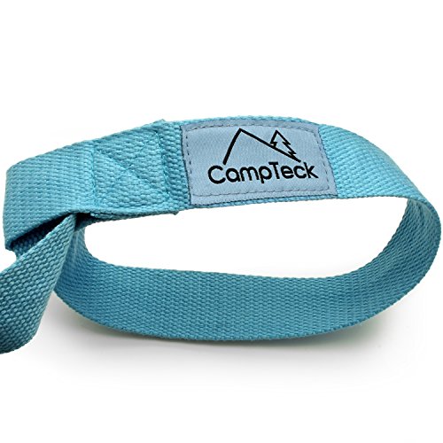 CampTeck U6821 Correa Esterilla Yoga Poliéster 180cm x 3,8cm Eslinga Adjustable para Hombro, Pilates, Yoga, Ejercicios, Aeróbica, Colchoneta Fitness para Exteriores y Deporte - Azul