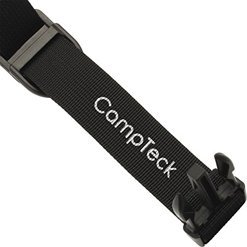 CampTeck U6839 Correa Mochila de Pecho Ajustable Chest Strap de Nylon, asegura Las Correas de los Hombros al Caminar, Correr, Actividades al Aire Libre, Contenido más Pesado - Negro