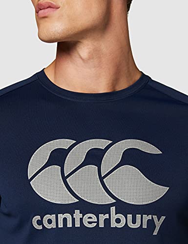 Canterbury Vapodri Large Logo Training Camiseta, Hombre, Azul Marino, S