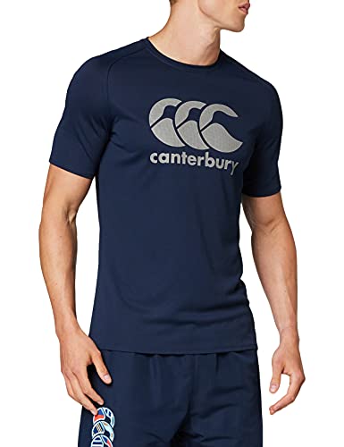 Canterbury Vapodri Large Logo Training Camiseta, Hombre, Azul Marino, S