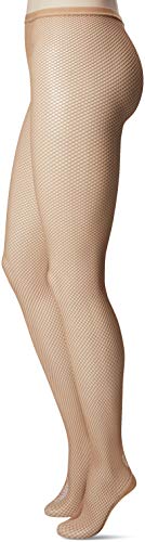 Capezio Professional Fishnet Seamless Tight Medias, Mujer, Toasted Almond, Extra Large