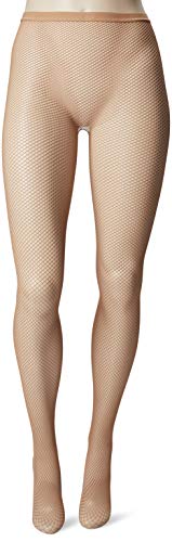 Capezio Professional Fishnet Seamless Tight Medias, Mujer, Toasted Almond, Extra Large