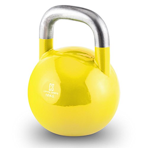 CapitalSports Compket - Pesa Rusa, Kettlebell Regulable con Bola de Acero, Pesas Rusas Ajustables con Mango Suave, Base alisada, para Uso al Aire Libre, Indicador de Kilos, Peso 12 Kg, Azul