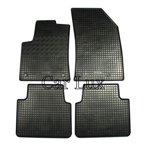 Car Lux DUO05647 - Kit Conjunto Alfombra Protector Maletero y Alfombrillas de Goma a Medida para C3 Aircross Desde 2017-