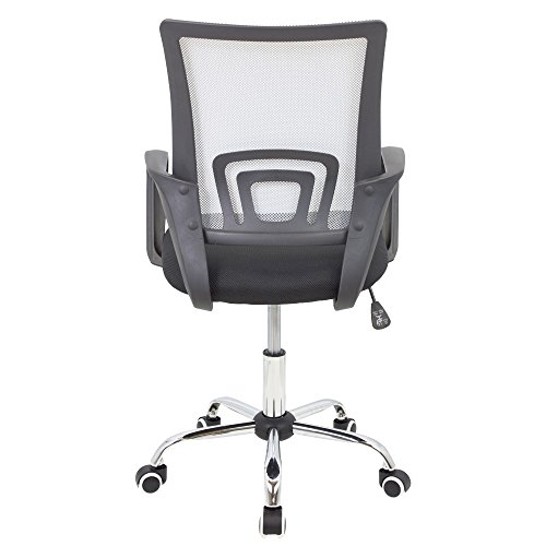 CashOffice - Silla de Escritorio Ergonómica, Silla de Oficina Giratoria con Respaldo Transpirable (Gray)