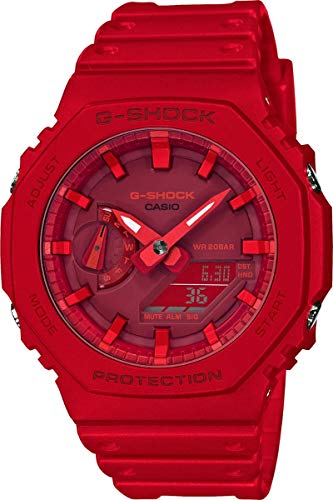 Casio Reloj Analógico-Digital para Unisex Adulto de Cuarzo con Correa en Caucho GA-2100-4AER