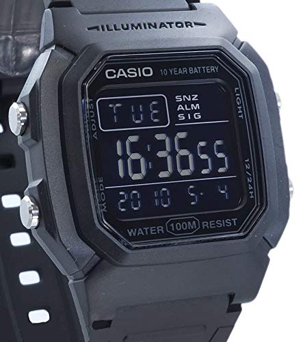 Casio Reloj Digital para Hombre de Cuarzo con Correa en Resina W-800H-1BVES