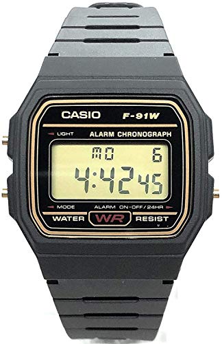 CASIO Reloj Hombre de Digital con Correa en Resina F-91WG-9QEF