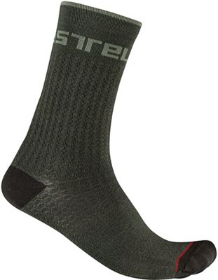 Castelli Distanza 20 Cycling Socks AW21 - Verde militar - L/XL/XXL, Verde militar