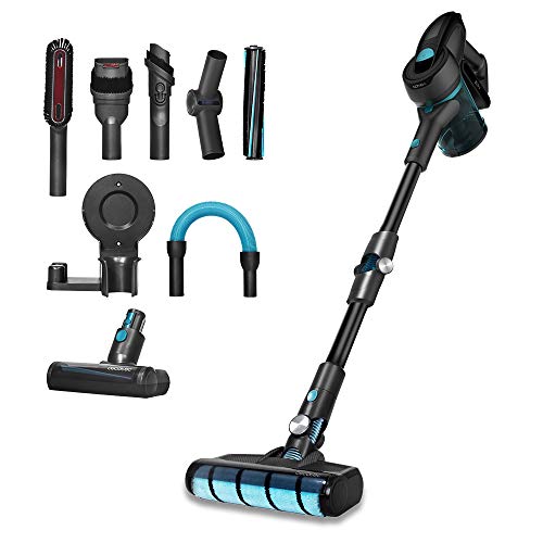 Cecotec Aspirador Escoba Sin Cable Conga Rockstar 700 Ultimate ErgoFlex. Sin Bolsa, 430 W y 24 KPA, 3 en 1: Vertical, Escoba y de Mano, Motor Digital, Tubo Flexible, Autonomía 65 min, 7 Accesorios