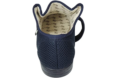 CELIARUIZ Wallaby-REJ Zapatilla Wallaby Rejilla Extra Ancho Especial Antibacteriana Sanitized Diabéticos Posoperatorio Ajuste Velcro Hombre Mujer Unisex Marino Talla 38