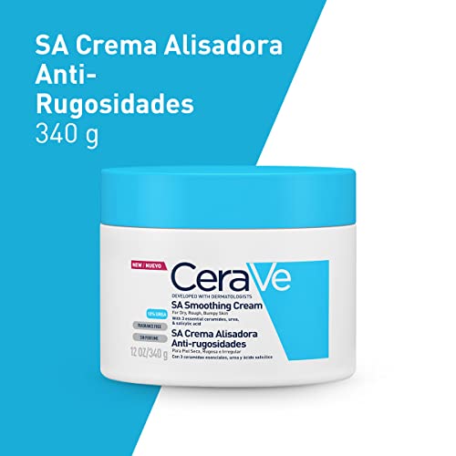 CeraVe SA Crema suavizante | 340 g/12 oz | Hidratante para piel más suave en solo 3 días*