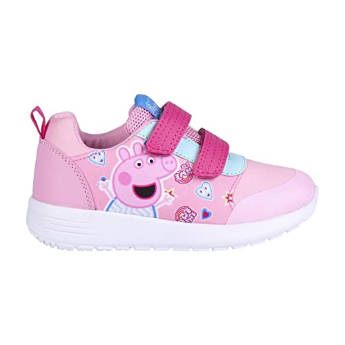 CERDÁ LIFE'S LITTLE MOMENTS Zapatillas de Verano con Velcro de Peppa Pig para Facilitar Ponerselas Muy Ligeras, Rosa, 27 EU