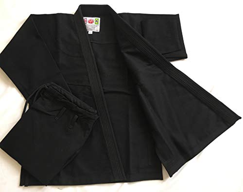 Certified Grappler BJJ Gi Black Premium calidad a juego puntada brasileña Jiu Jitsu Pearl Weave (A2)